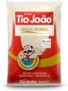 Arroz Tio Joao 5kg Tipo 1 – Fardo com 6 Unidades – R$ 96,01